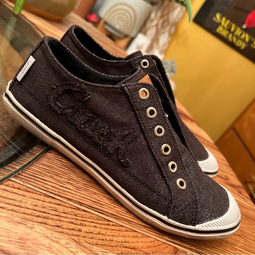 Coach Signature  Keeley Black Converse Style Sneakers 9B - Picture 10 of 11